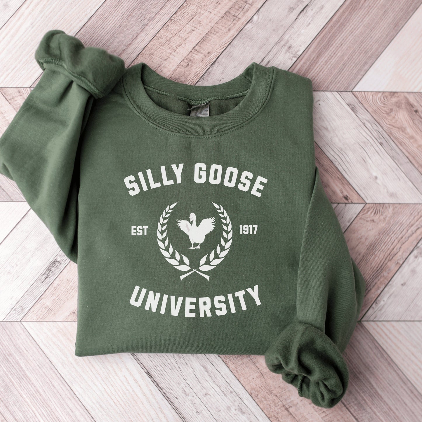 Silly Goose University Sweatshirt, Silly Goose Crewneck, Trendy Oversized Sweatshirt, Silly Goose Sweater, VSCO Sweatshirt Y2K Crewneck Gift