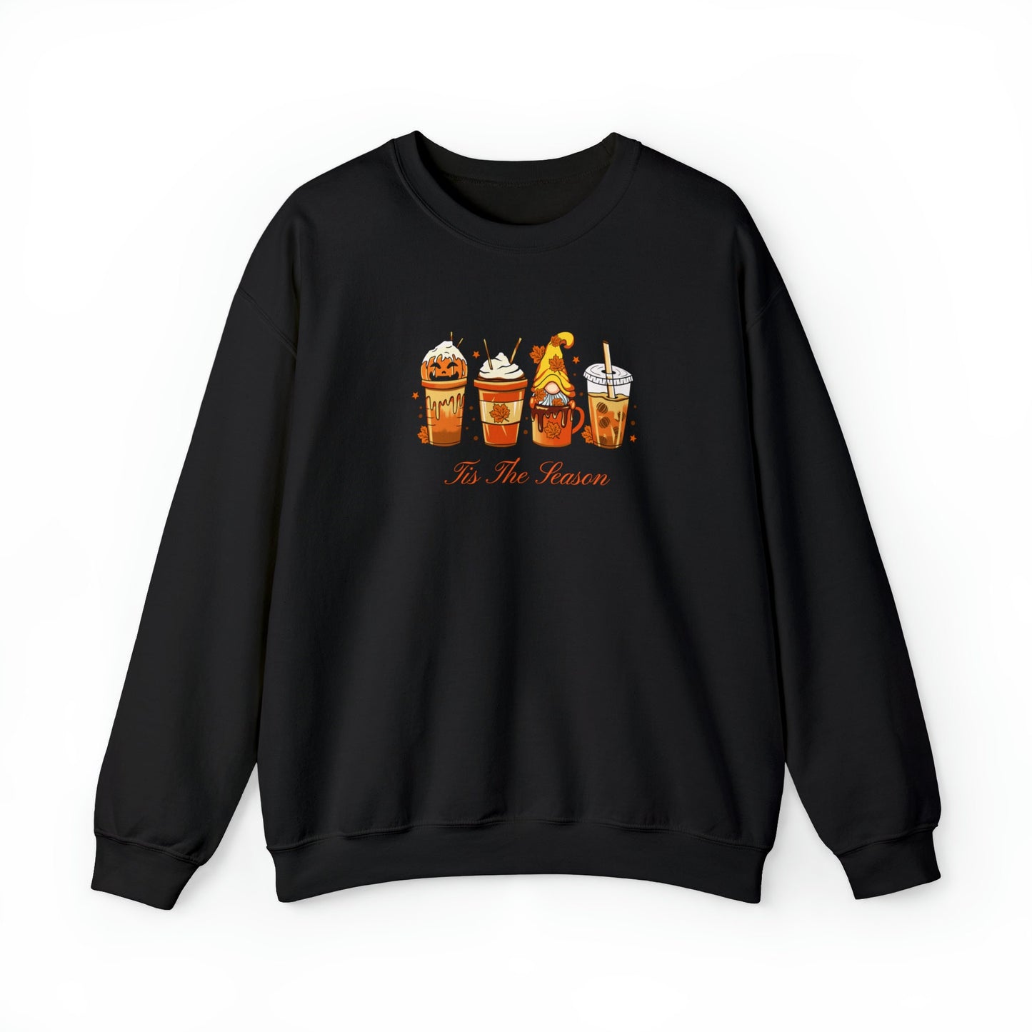 Coffee Lovers Sweatshirt Fall Coffee Sweatshirt Crewneck Cute Coffee Sweatshirt Halloween Pumpkin Tis The Season Sweatshirts Gifted Coffee