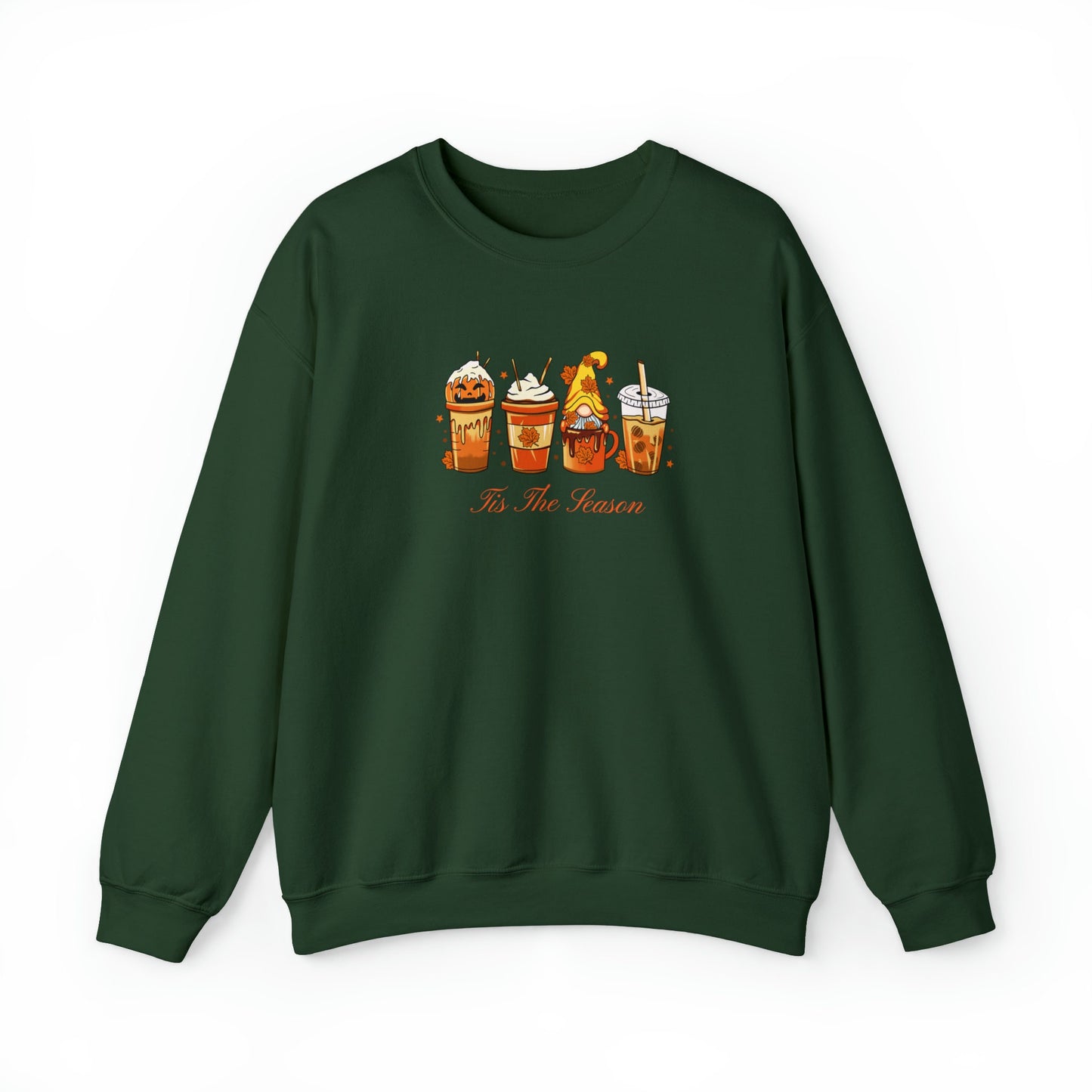 Coffee Lovers Sweatshirt Fall Coffee Sweatshirt Crewneck Cute Coffee Sweatshirt Halloween Pumpkin Tis The Season Sweatshirts Gifted Coffee