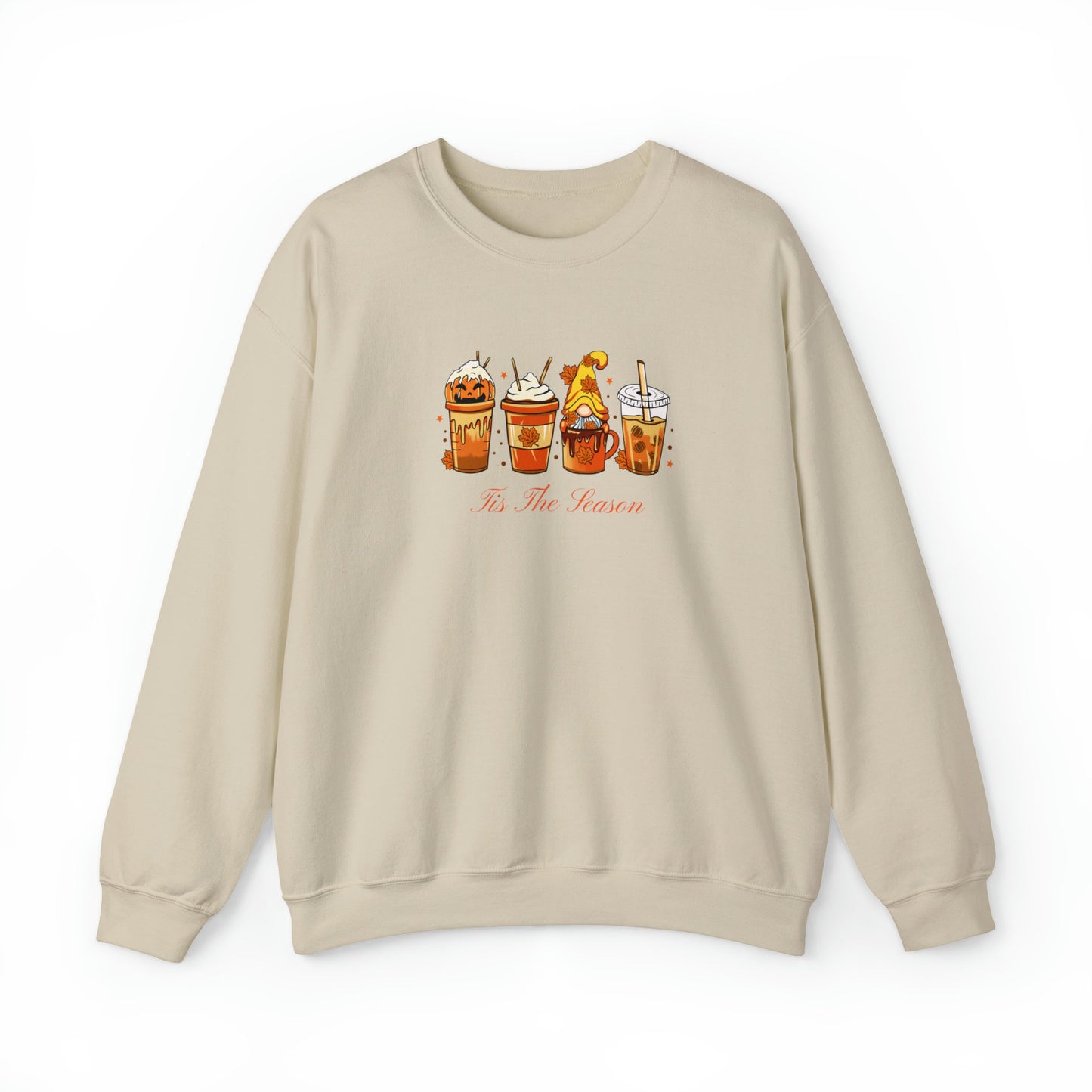 Coffee Lovers Sweatshirt Fall Coffee Sweatshirt Crewneck Cute Coffee Sweatshirt Halloween Pumpkin Tis The Season Sweatshirts Gifted Coffee