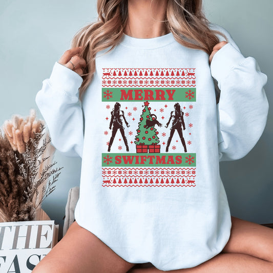 Taylor Holiday Sweatshirt, Merry Christmas Crewneck Sweatshirt, Taylor Gift, Taylor Christmas