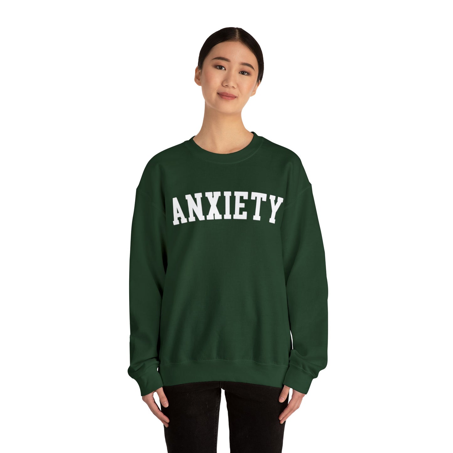 Anxiety Mental Health Sweatshirt Crewneck , Trendy Oversized Sweatshirt Gift, Aesthetics Sweatshirt Mom Sweater, Letters College Varsity