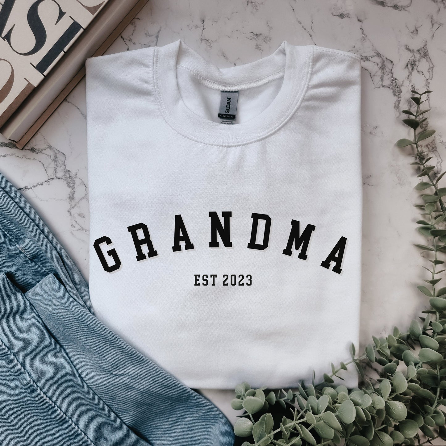 Custom Sweatshirt Grandma Gift, Grandma Gift For Mom, Customized Gigi Sweater, Nana Crewneck, Gift-For Grandma, Custom Mamaw Gift Gammy