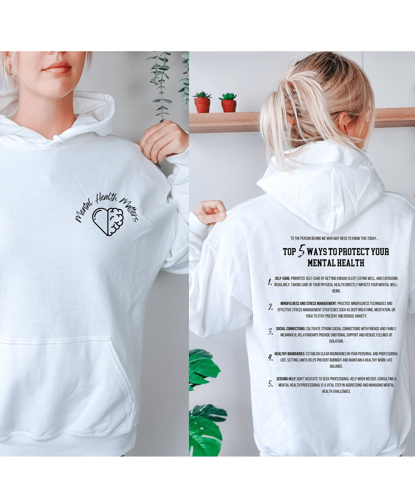 Mental Health Hoodie, Self-care, Mental Health Gift, Kindfulness, Dear Person Hoodie Anxiety, Aesthetic Sweatshirt, VSCO Y2K Tiktoker Trendy