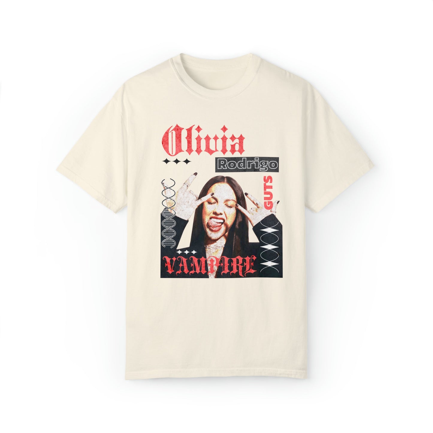 Comfort Colors Olivia Rodrigo Guts Shirt, Olivia Rodrigo Vampire Shirt, Olivia Sour, Trendy Over Sized, Olivia Rodrigo Albums, Rodrigo Gift