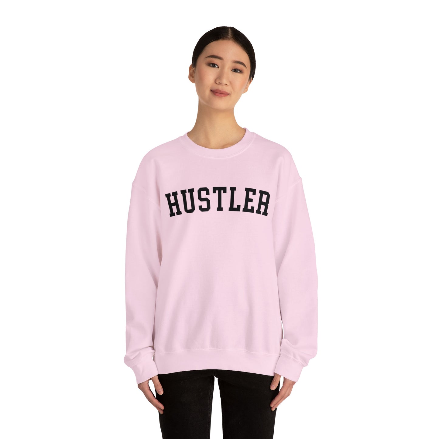 Hustler College Sweatshirt Crewneck, Trendy Oversized Sweatshirt Gifts, Aesthetics Sweatshirt Tik Tok, Mom Sweater, Varsity Letters Pullover