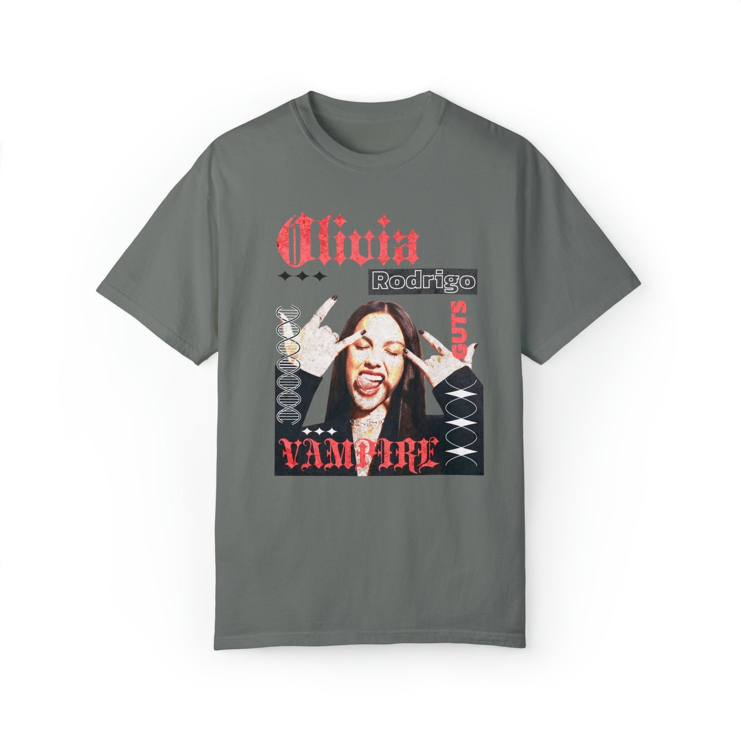 Comfort Colors Olivia Rodrigo Guts Shirt, Olivia Rodrigo Vampire Shirt, Olivia Sour, Trendy Over Sized, Olivia Rodrigo Albums, Rodrigo Gift